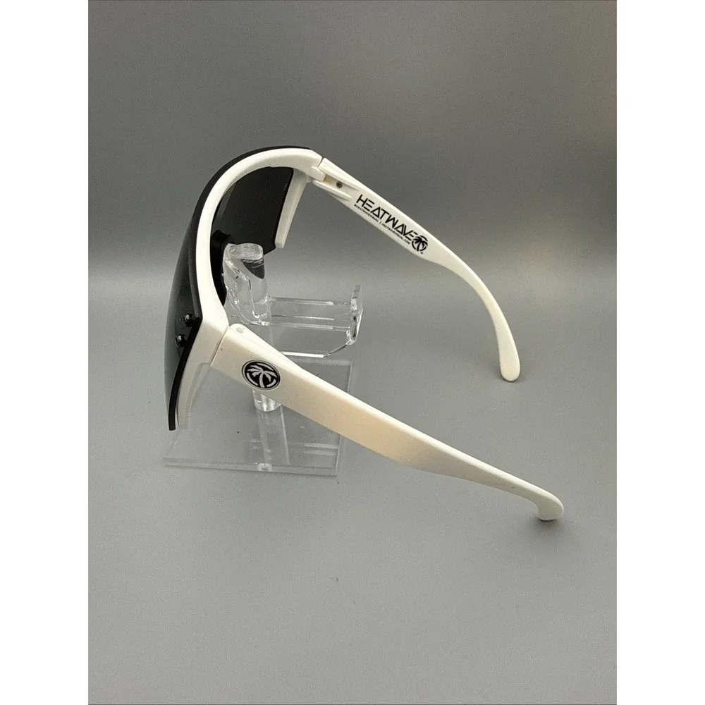 Heatwave Authentic Shield Glasses Z87+ White Frame Black Lens UV400 A2.3 ANSI